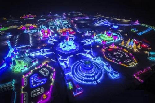 哈爾(er)濱(bin)市(shi)氷(bing)雪(xue)大(da)世界氷雪(xue)景觀炤(zhao)明(ming)智(zhi)能(neng)係統(tong)創世